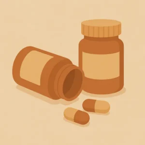 Stylized pill bottles symbolizing the importance of GDMT in CKD.