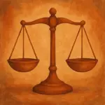 Illustration of a balance scale symbolizing the need to balance dialysis clearance with overall patient wellness.